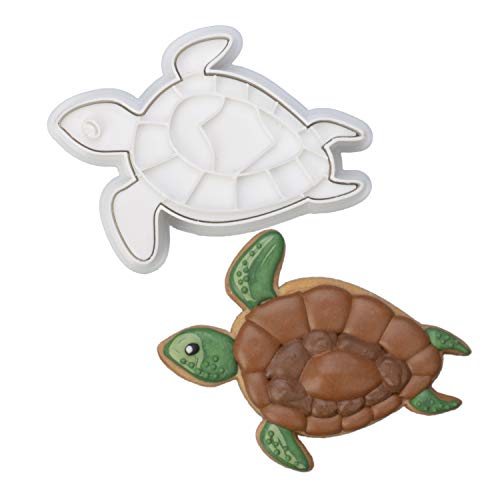Under The Sea Cookie Cutter - 3d Turtle Cookie Cutters Shape for Kids Birthday Party Supplies Great Gift for Friends and Family 3