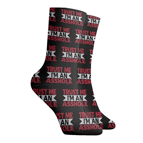 Trust Me I'm An Asshole Performance Running Sock Comfort Sox Light Bobbysocks Casual Socks for Mens and Womens