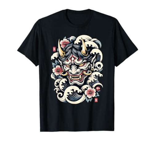 Máscara Oni Demonio japonés Camiseta