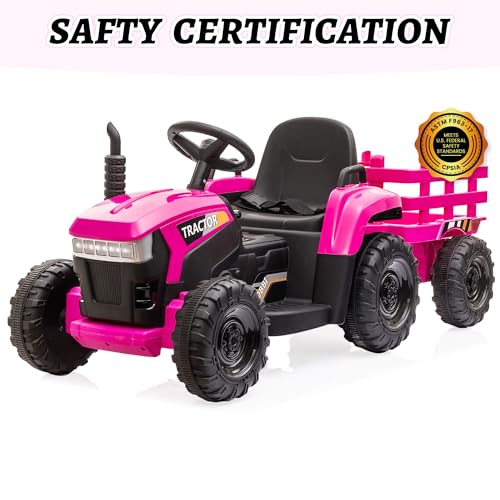 Tobbi Kids Electric Ride On Toy Tractor, 12V Battery-Powered 4 Wheels Ride On Car thumb #7