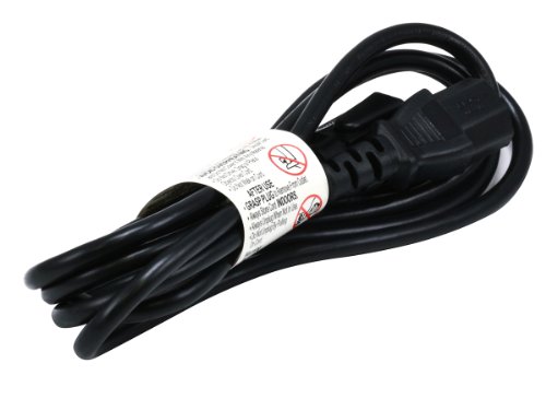 Monoprice 6ft 18AWG Power Cord Cable w/ 3 Conductor PC Power Connector Socket, 10A (NEMA 5-15P to IEC-320-C13)