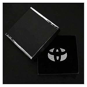 DEMANDER Auto-accessoires Fit for Toyota Corolla Prado Camry Verso Yaris Crown Rav4 chr Auto Stuurwiel Logo Rhinestones…