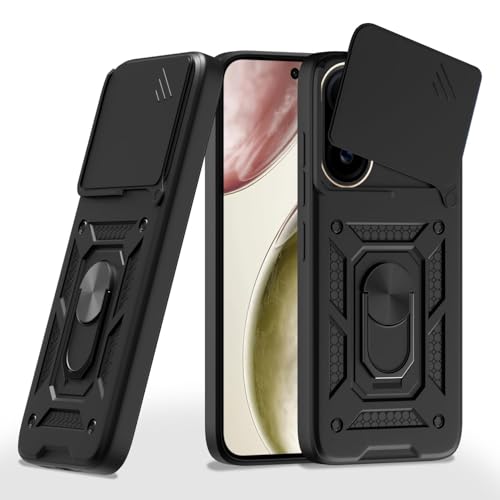 Image of Luxe Back Cover for Vivo V60E 5G / Vivo T4 Pro 5G / Vivo V60 5G | D10 Tough Armor Case | Sliding Camera Shield | 360 Protection | Kickstand Ring Holder | Military-Grade Bumper Case