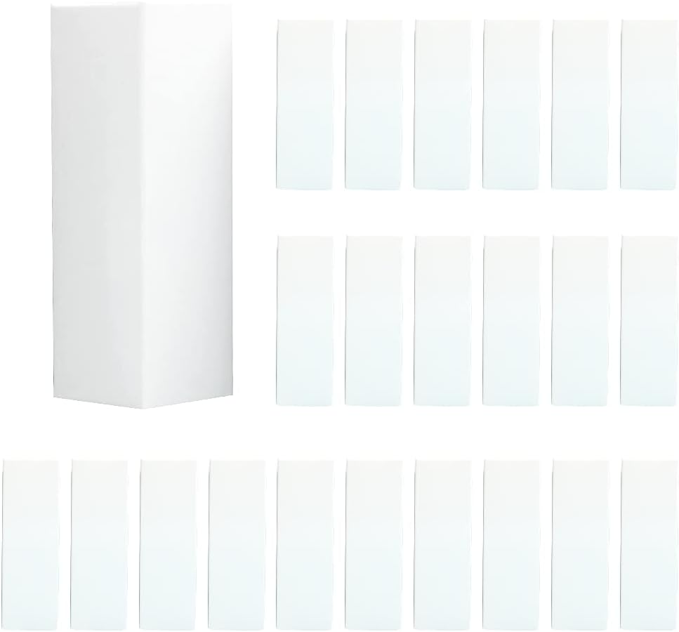 COSIDEA 50 PCS Empty White Lip Gloss Boxes W28 xW28 xH89mm / W1.02xW1.02xH3.5 inch, Cosmetic Perfume/Mascara Box Packaging for Small Business Wholesale, small Kraft Paper Box Luxury Holder Wrapping