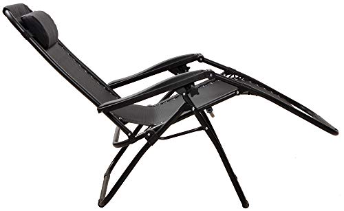 Balancefrom Adjustable Zero Gravity Lounge Chair Recliners For Patio, Pool With Cup Holder (Black) #TOP3