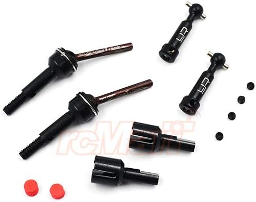 Yeah Racing Eje de transmisión ajustable de acero G45 para Tamiya TT02D TATT-S03#TATT-018