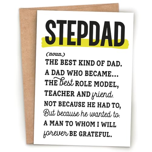 m&h invites Stepdad Definition Card