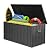 Domi 100-Gallon Outdoor Storage Box – Waterproof, Lockable Storage Cabinet for Patio Furniture, Garden Tools & Pool Supplies – Large Metal Storage for Cushions, Toys & More
