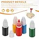 PATIKIL 0,33 Unzen Nachfülltinte für Stempel und Stempelkissen, 6 Stück 10 ml Stempelkissen-Nachfülltinte für Bürostempel Selbstfärbestempel Datumsstempel Scrapbooking, Goldgelb