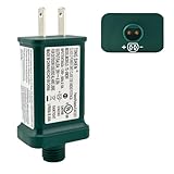Power Supply TS-8W29V Class 2 Transformer 29V 0.28A 8W Raintight IP44 US Plug Connector 1/2in 12mm Adapter Replacement for LED String Light Holiday Lighting Christmas X-Mas Tree