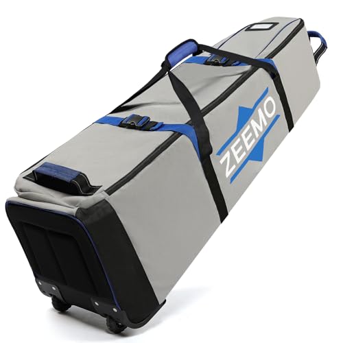 ZEEMO Full-Open Golf Travel Bag for Airlines, Wheeled Club Carrier Bag