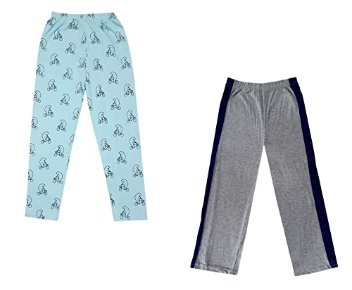 Image of indi weaves Boys and Girls Cotton Solid and Printed Pyjama /Pant /Trackpants