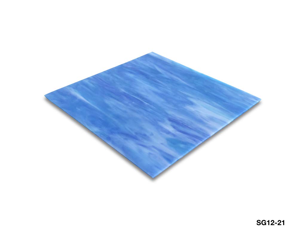 Sai Mosaic Art Stained Glass Sheet 8"x8" for Mosaic Work Blue-picture-26