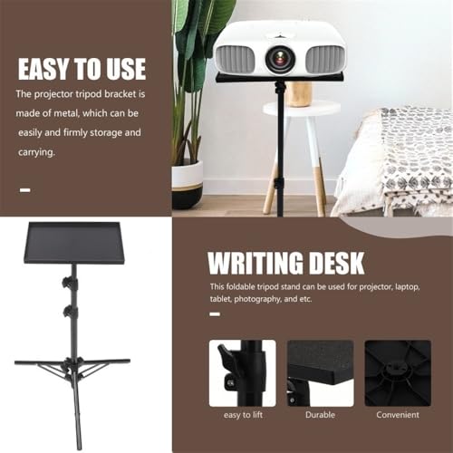 Soporte ajustable para proyector con cabeza esférica para laptop, cámara DSLR, para uso portátil y en pared miniatura 6