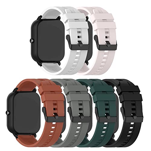 Bands Compatible with MAXTOP T5 T6 Band Soft Silicone Waterproof Adjustable Sport Watch Strap Replacement Wristbands for MAXTOP Smartwatch Band Accessories