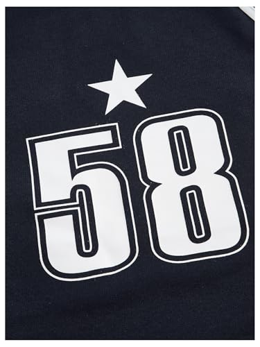 SOLY HUX Women's Y2K Jersey Crop Top Long Sleeve Number Graphic Tees Tight Fitted Going Out T Shirts Striped Shirt4