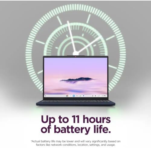 Lenovo Chromebook Plus 15.3" 2K Touchscreen Laptop, Intel Core 3 N355, Integrated Intel Graphics, 8GB LPDDR5, 128GB UFS, Fingerprint Reader, Wi-Fi 6E, Chrome OS, Blue, EAT 128GB 5Gbps M.2 NGFF SSD - 4