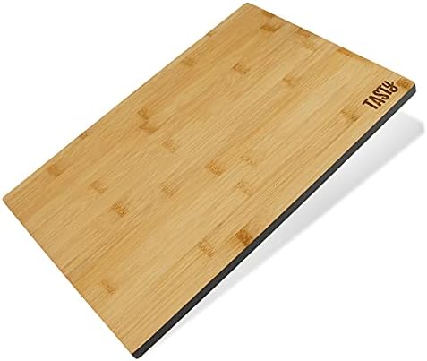 Tasty Plastic Cutting Mat Set, 3 Pieces, Chopping Board Set, Made of Robust Plastic for Chopping & Cutting, Dimensions: Small 24.5cm, Medium 31.5cm, Large 38.5cm, Colour: Light Blue, Dark Blue, Grey