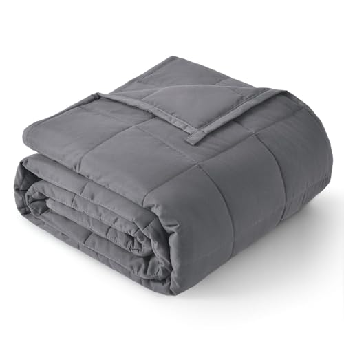 Cozi Weighted Blanket for Adults 5.4KG 122cm x 183cm Cooling Heavy Blanket with Premium Glass Beads Soft Thick Microfiber Blanket for All-Season Summer Fall Winter Perfect for 50KG - 60KG