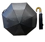 ☔ ⦗ Apertura Automática ⦘ : Apertura inmediata con pulsar el botón que se desliza con suavidad para proteger tus manos, agarre en madera antideslizante