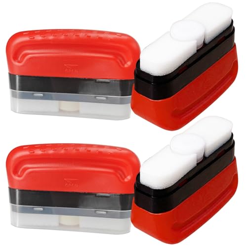 Automotive Oil Film Cleaning Brush - Reusable Glass Cleaning Board Car Windshield Glass Oil Film Remover Brush for Windows - Antifog Glass Coating for Windshield Improves Clarity and Visibility (4PCS)