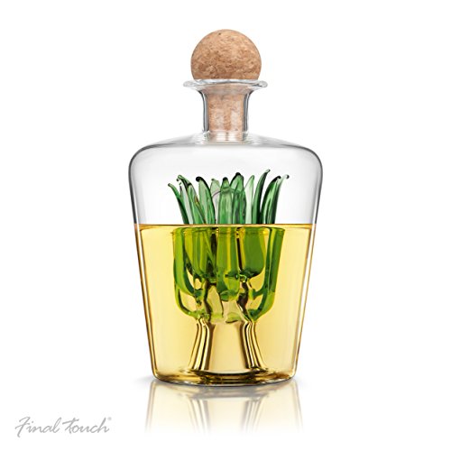 Final Touch Glass 25 Ounce Agave Tequila Decanter