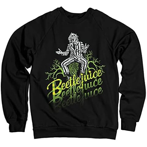 Beetlejuice Officially Licensed Beetlejuice Sweatshirt (Black) Large Cover