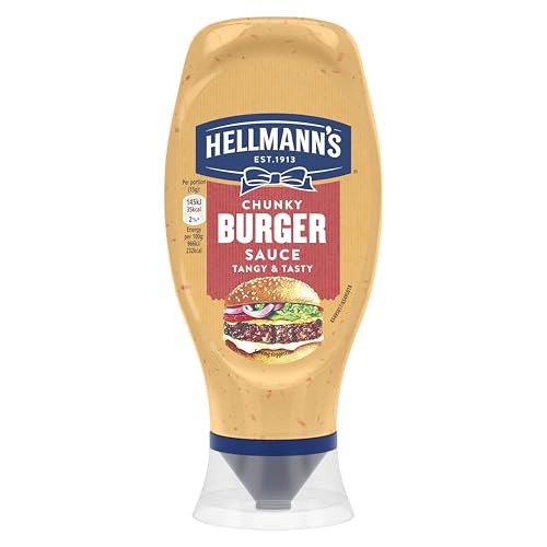 Hellmanns Chunky Burger Sauce for delicious burgers wraps or chips 430 ml