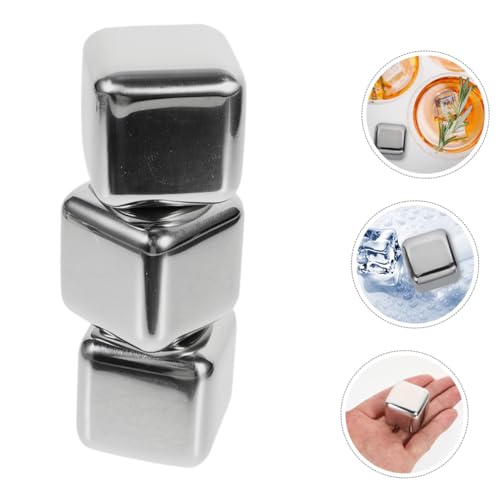 Piedras para whisky reutilizables de acero inoxidable, el regalo ideal para fiesta 5