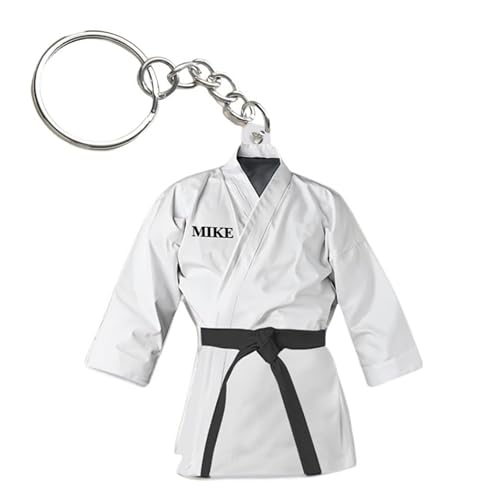 SOUFEEL Porte Clef Personnalisable avec Nom Porte Clé Personnalisé Porte-clés Personnalisables en Acrylique Cadeau Personnalisés pour Homme, Femme et Les Amateurs D'arts Martiaux
