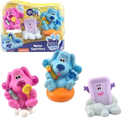 Blue's Clues & You! Deluxe Bath Toy Set, Includes Blue, Magenta, and Slippery Soap Water Toys, Amazon Exclusive, by Just Play