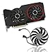 Dotodo 95mm T129215SU 12V 0.50A RTX 3070 RTX 3060 Ti Sostituire Ventola di Raffreddamento per ASUS RTX 3070 3060 Ti DUAL OC Scheda Grafica Ventola di Raffreddamento (FAN-B)