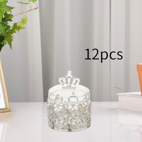 Boîtes à bonbons légères avec couvercle pour buffet de baptême - 6