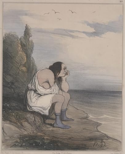 Posters impression toile Le Désespoir de Calypso Honoré Daumier toile de maître 60x90