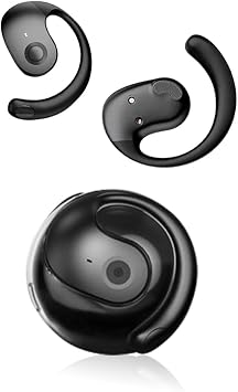AI OWS Language Translator Earbuds, Supports 144 Languages,Online Translation Real Time, Earphone 3-in-1 Accents,Headphones Perfect for Travel Business and Learning Voice Language TranslatorBlack