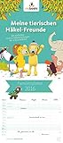  Boshigurumi Planer 2016 - myboshi Familienplaner - Familientermine / Familientimer (22 x 50) - mit Ferienterminen - 5 Spalten - Häckelkalender (BJVV)