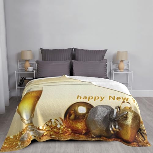 Plaid en flanelle Happy New Year cadeau de fête - 6