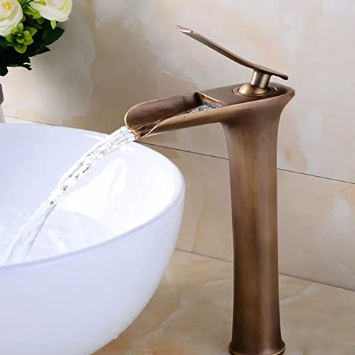 Robinet de bain cascade rétro à trou unique contre les éclaboussures