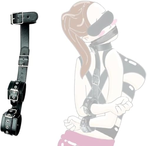 Sinorichh Juego de accesorios ajustables de cuero PU negro para principiantes