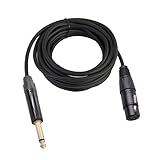 Câble audio polyvalent: le micro de haut-parleur XLR à 1/4 convient à divers appareils, notamment des consoles de mélange, des microphones et des haut-parleurs actifs, améliorant votre configuration audio globale.