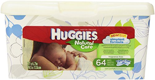 Huggies Natural Care Unscented Baby Wipes Tub - 64ct Huggies Natural Care Unscented Baby Wipes Tub - 64ct