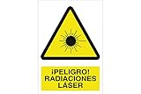 Señal adhesiva Cofan A10AD148105 - Señal ¡Peligro! radiaciones laser