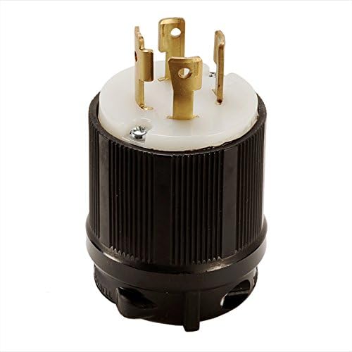 NEMA L16-30 Grounding Locking Plug, 30A 480V AC, 3 Pole 4 Wire, cUL Listed (1)