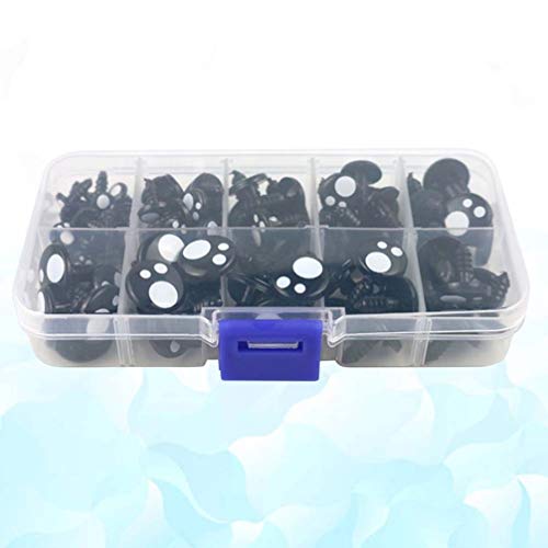 EXCEART 1 Set 100PCS Substituição DIY Handmade Dos Desenhos Animados de Plástico Olhos Da Boneca Olh