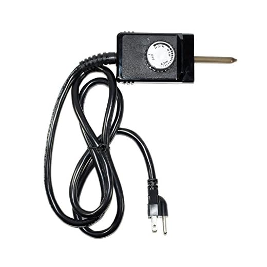 Heavy Duty 1600 Watt 3 Wire Wide Probe Thermostat Control Cord fits Electric Smokers and Grills