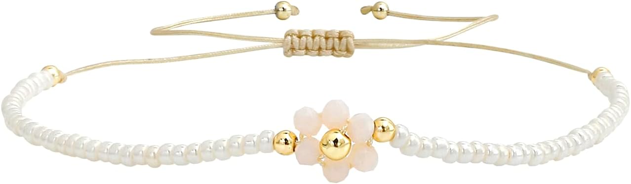 KELITCH Friendship Pearl Bracelet Handmade Tiny Shell Beaded Blacelet Strand Womens Jewerly New