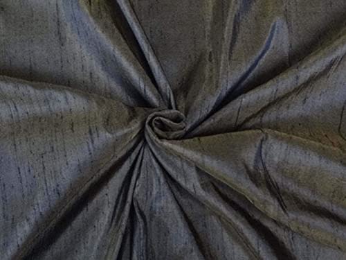 Tissu soie Dupioni marron noir de 137 cm pour créer votre robe de soirée