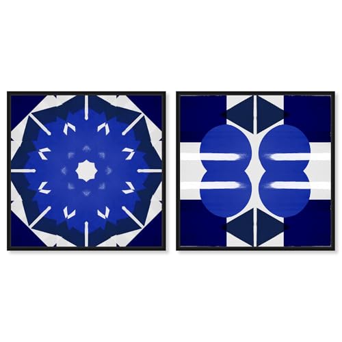 Geometry Studies Diptych Canvas Print Modern Wall Art Set by