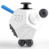 Fidget Dice Anti-anxiety and Depression Cube for Children and Adults (White)
