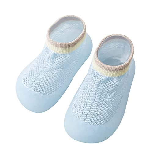 Toddler Baby Kids Summer Shoes Socks Anklet Soft Sole Girls Boys Solid Slipper Cute Cotton Walking Socks Shoes2